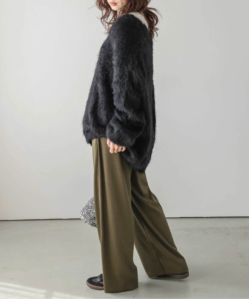 soduk リブパンツ 美品 SUGAR BISKET パンツ 美シルエットリブパンツ レディース