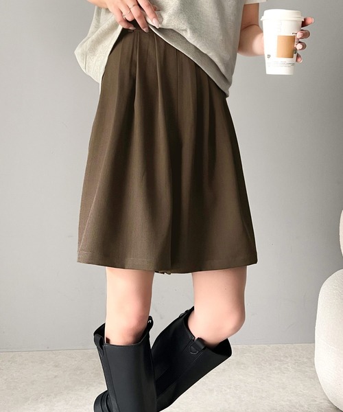classicalelf パンツ ボリュームフロントタックキュロットパンツ