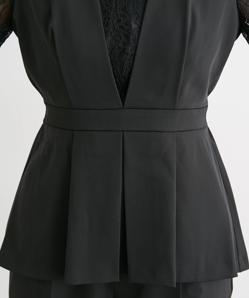 美品⚫︎黒 ジバンシー結婚式ゲストドレス/ブラウス＋スカート/フォーマル.2XL 美品⚫︎黒 ジバンシー結婚式ゲストドレス/ブラウス フォーマル