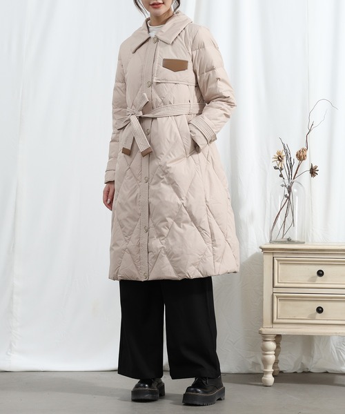 aimoha（アイモハ） ダウンコート ダウンジャケット ファー襟ロング