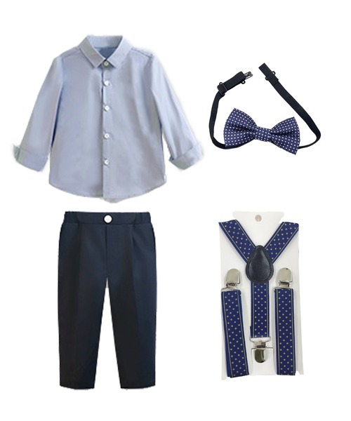 DAY CLOSET セットアップ キッズスーツ 長袖シャツ+パンツ+星柄