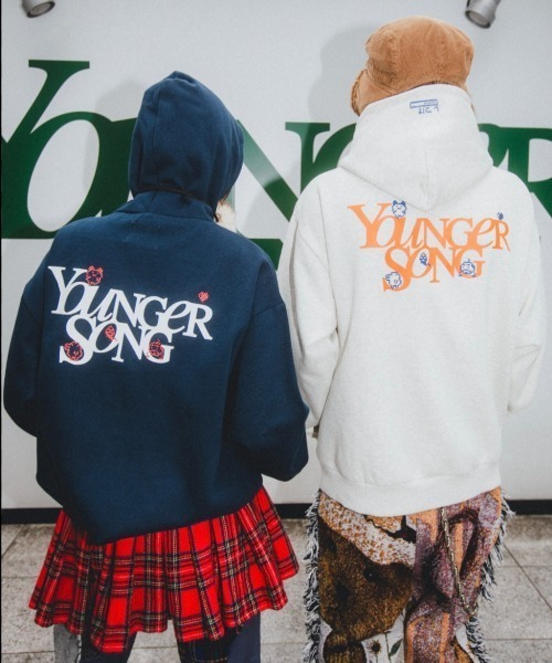 YOUNGER SONG ブラックパーカー フルジップ 中古・古着通販】9090 (9090) Younger Song (ヤンガーソング