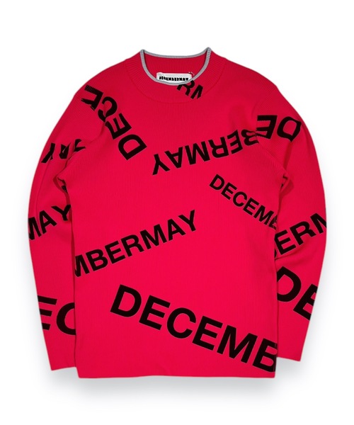 DECEMBERMAY（ディセンバーメイ） セーター ニット Logo pattern Rib