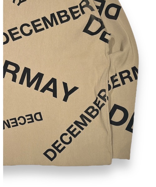 DECEMBERMAY（ディセンバーメイ） セーター ニット Logo pattern Rib