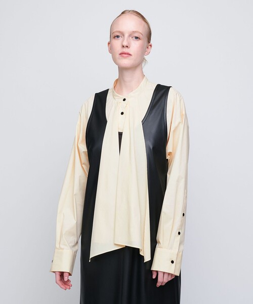 AEWEN MATOPH スカーフバンドカラーブラウス　ライラック UNITED ARROWS｜<AEWEN MATOPH>スカーフ バンドカラー ブラウス