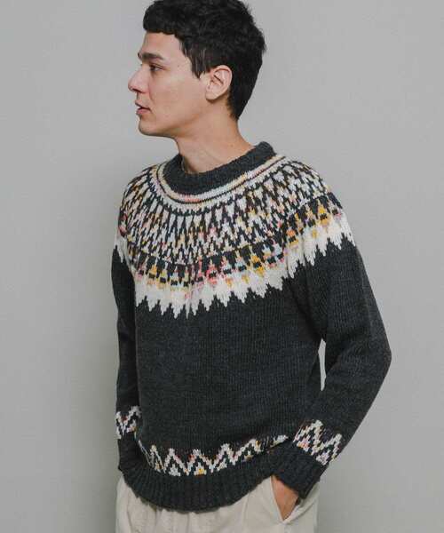 マルボン　ニット　セーター　M 新品 URBAN RESEARCH Sonny Label セーター ニット ノルディック柄