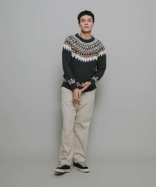 URBAN RESEARCH Sonny Label セーター ニット ノルディック柄