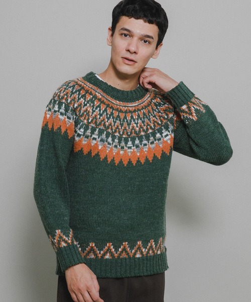 URBAN RESEARCH Sonny Label セーター ニット ノルディック柄