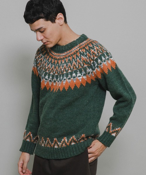 URBAN RESEARCH Sonny Label セーター ニット ノルディック柄