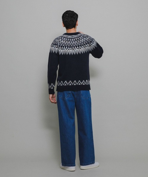 古着 オーバーサイズ ノルディックセーター デザインニット ニット セーター URBAN RESEARCH Sonny Label セーター ニット ノルディック柄