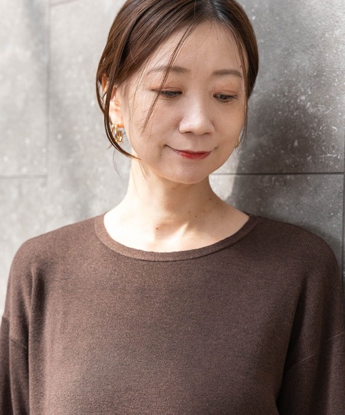 Elura（エルーラ） ワンピース ベルスリーブロングニットワンピース