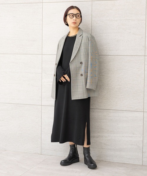 Elura（エルーラ） ワンピース ベルスリーブロングニットワンピース