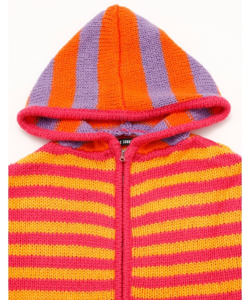 Little sunny bite パーカー /Little Sunny Bite/stripe knit