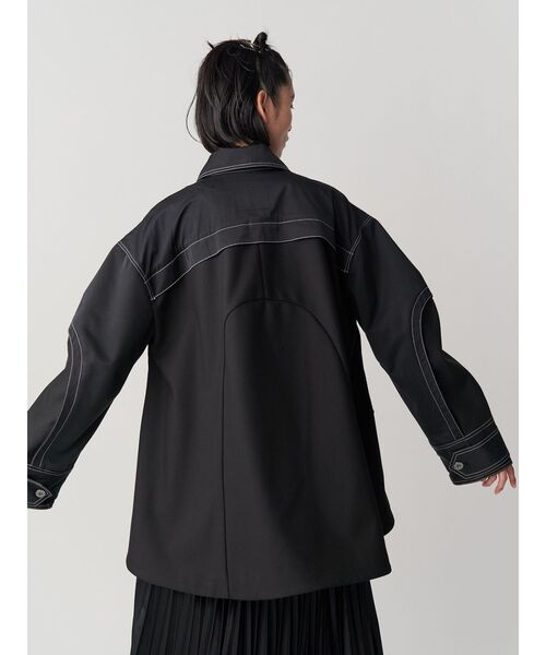 UN3D. コート アウター DENIM DETAIL DOCKING TENT CT / デニム