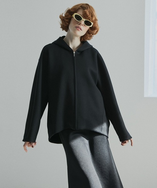 パーカー ドレープフーディーブルゾン / Drape Hoodie Blouson レディース