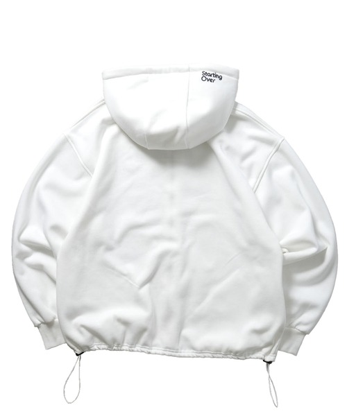 Starting Over パーカー embroidery print zip hoodie / 刺繍
