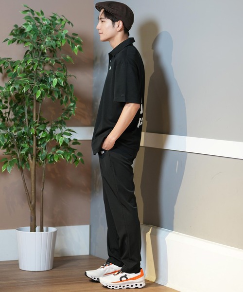 NEWERA GOLF ライトテーパード ストレッチパンツ ネイビー XLサイズ セール】 【MEN】【ストレッチ】ダンボールニットパンツ