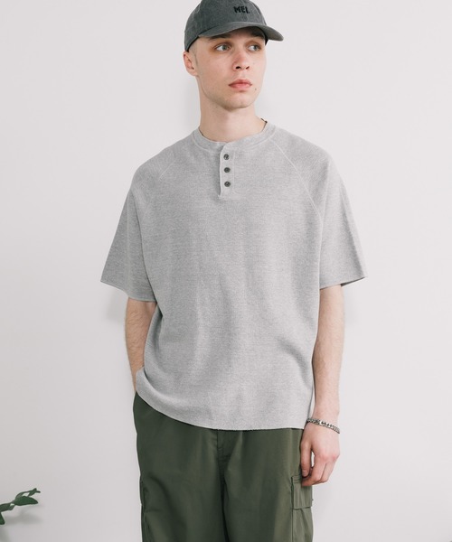 REMI RELIEF tシャツ RELIEF/レミレリーフ Wタックヘンリー