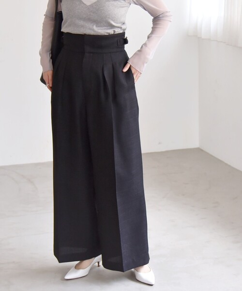 saint laurent ハイウエストワイドパンツ Saint Laurent ワイドパンツ | ブラウン | FARFETCH JP