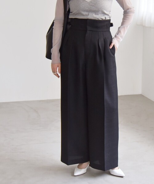 quaranciel スラックス パンツ quaranciel: バスケット ハイ