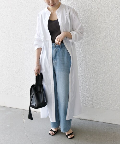 SHIPS any ワンピース any:「洗濯機可能」タイプライター スタンド