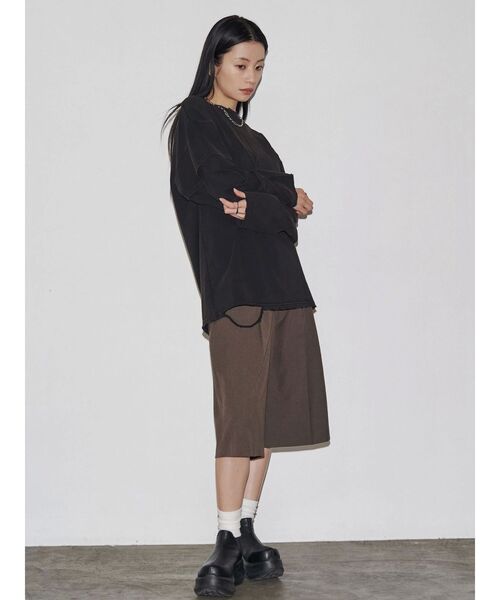 tシャツ 「VEQUM」LAYERED OVER LONG SLEEVE T SHIRT レディース VEQUM tシャツ 「VEQUM」LAYERED OVER LONG SLEEVE T SHIRT