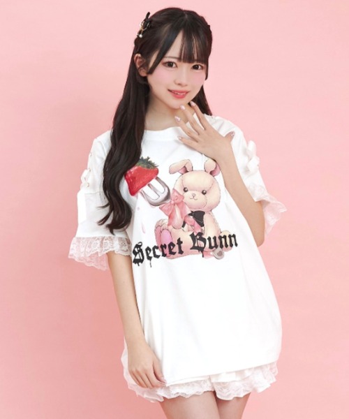 Secret Honey（シークレットハニー） tシャツ 半袖 肩レースアップ