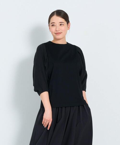 ブラウス シャツ カットソー×布帛ブラウス レディース