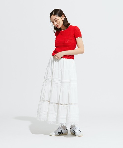 tシャツ オリジナルス プレミアム クロシェ カリ半袖Tシャツ / アディダスオリジナルス adidas Originals レディース レディース オリジナルス プレミアム クロシェ カリ半袖Tシャツ