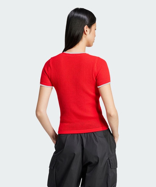 adidas tシャツ オリジナルス プレミアム クロシェ カリ半袖T