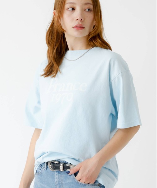 tシャツ 「REMI RELIEF / レミレリーフ」ロゴTシャツ / SP加工14/天竺T(France1970)「WEB限定」 レディース メンズ