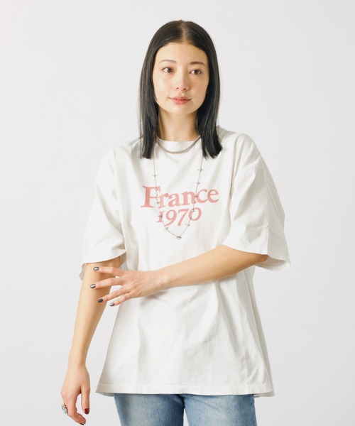 tシャツ 「REMI RELIEF / レミレリーフ」ロゴTシャツ / SP加工14/天竺T(France1970)「WEB限定」 レディース メンズ REMI RELIEF tシャツ 「REMI / レミレリーフ」ロゴTシャツ SP