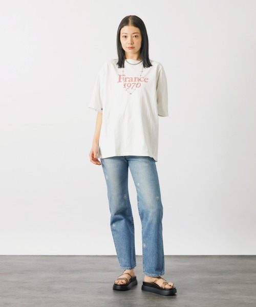 tシャツ 「REMI RELIEF / レミレリーフ」ロゴTシャツ / SP加工14/天竺T(France1970)「WEB限定」 レディース メンズ Rouge vif la cle｜【REMI RELIEF / レミレリーフ】ロゴTシャツ