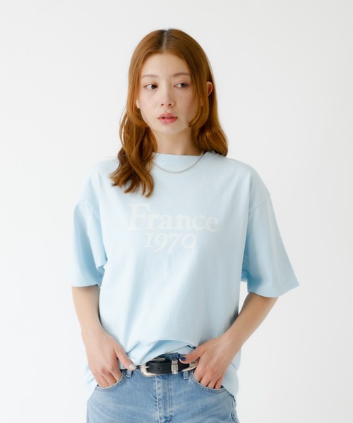【REMI RELIEF/レミレリーフ】Border L/S T-SHブルー REMI RELIEF（レミ レリーフ） tシャツ 「REMI RELIEF / レミレリーフ