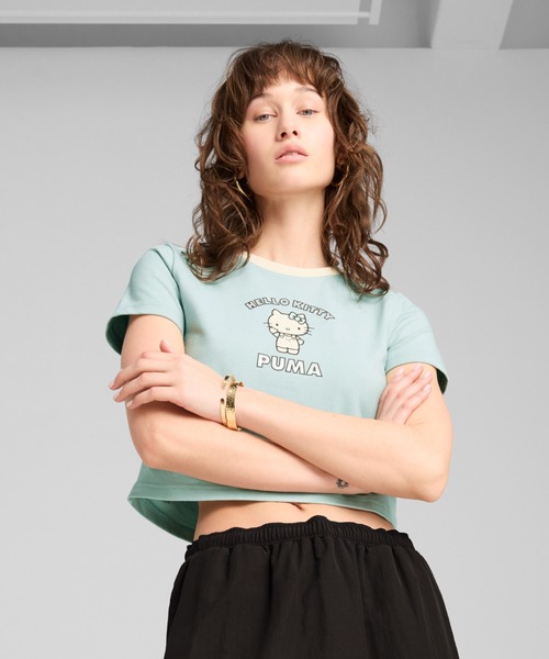 PUMA tシャツ プーマ ウィメンズ x ハローキティ アンド