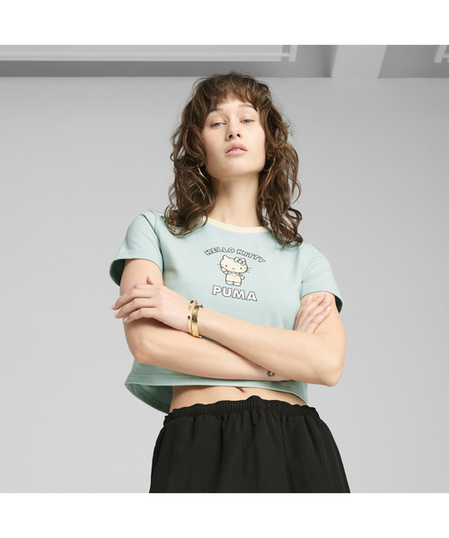 PUMA tシャツ プーマ ウィメンズ x ハローキティ アンド