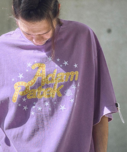 tシャツ ADAMPATEK/disco logo short sleeve T/ディスコロゴプリントT(AP2514021) レディース メンズ