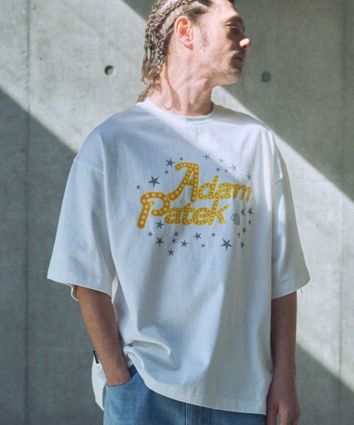 tシャツ ADAMPATEK/disco logo short sleeve T/ディスコロゴプリントT(AP2514021) レディース メンズ ADAM PATEK tシャツ ADAMPATEK/disco logo short sleeve T