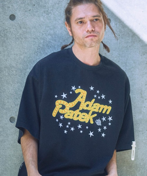 tシャツ ADAMPATEK/disco logo short sleeve T/ディスコロゴプリントT(AP2514021) レディース メンズ ADAM PATEK tシャツ ADAMPATEK/disco logo short sleeve T