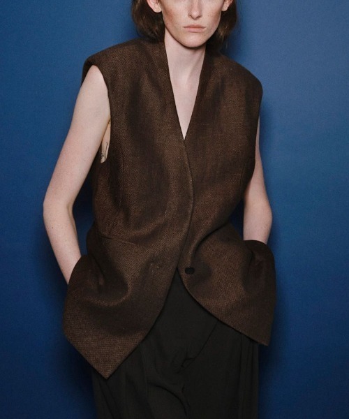 新品未使用todayful リネンオーバーベスト TODAYFUL トゥデイフル todayful ベスト ジレ Linen Over Vest