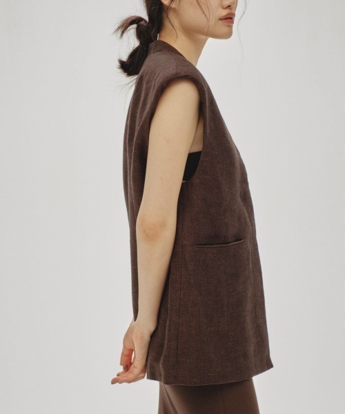 TODAYFUL トゥデイフル todayful ベスト ジレ Linen Over Vest