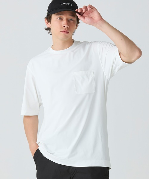 [LACOSTE] リラックスフィットラウンド半袖Tシャツ 楽天市場】ラコステ LACOSTE Tシャツ 半袖 メンズ 5分袖モック