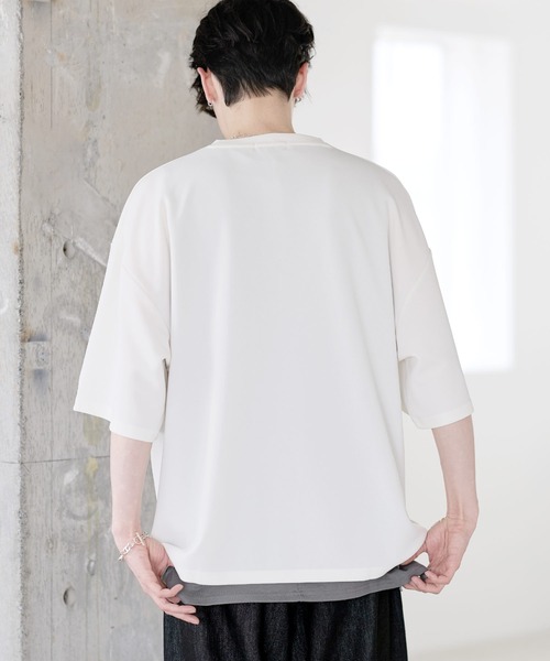 tシャツ 「26SS」「2点セット」接触冷感/抗菌防臭 梨地Tシャツ＆タンク