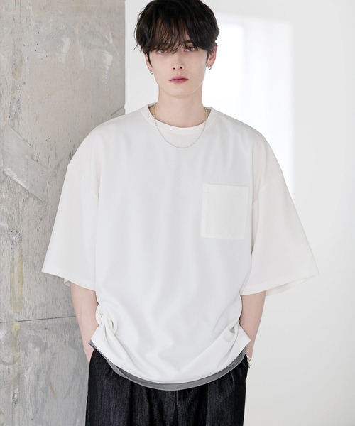 tシャツ 「26SS」「2点セット」接触冷感/抗菌防臭 梨地Tシャツ＆タンク
