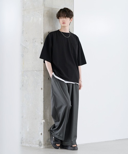 tシャツ 「26SS」「2点セット」接触冷感/抗菌防臭 梨地Tシャツ＆タンク