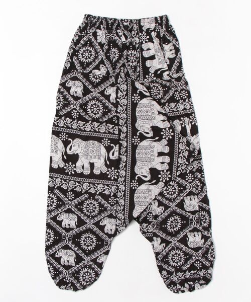 AD2011 12SS archive パッチワークバルーンサルエルパンツ 黒 ドロスト