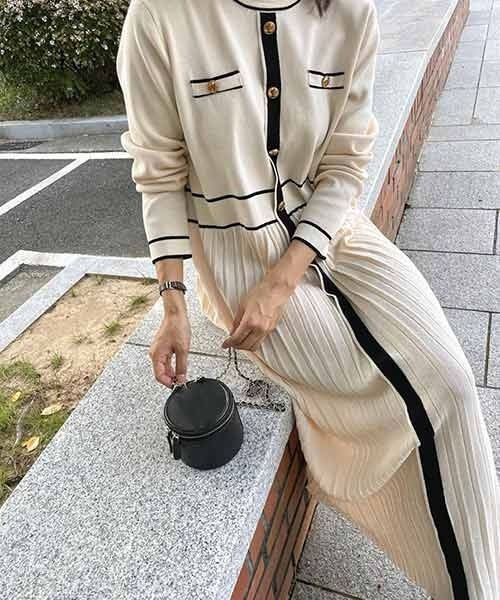 「La-gemme」 ニットワンピース フリー ホワイト レディース_画像2