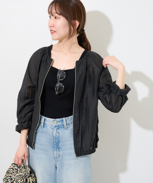 rimir ♡ リミル　シアーブルゾン black rimir ♡ リミル シアーブルゾン black