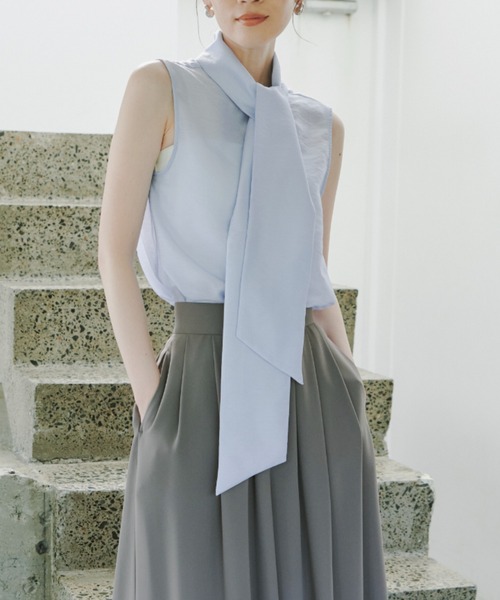 新品　アニュアンス　シアーブラウス anuans（アニュアンス） ブラウス シャツ 「ZOZO限定カラー」シアー