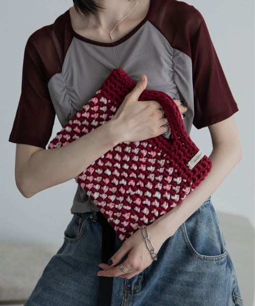 タブレットケース 「handmade」ハンドメイドミックスカラーバッグ